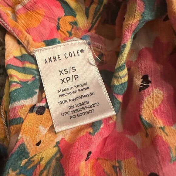 Anne Cole Women’s Limited Edition Flounce V-Neck Floral Tunic Cover-Up XS/S NWOT - Picture 4 of 4